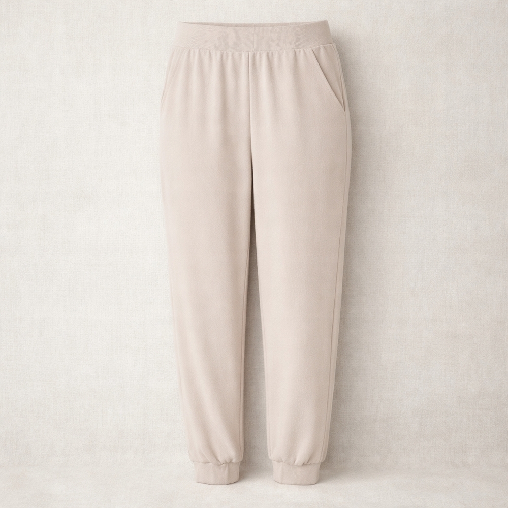 Lazypants Hacci Knit Joggers Peached Soft 4 Way Stretch Pants New